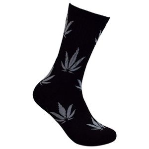 2 Pair Pot Leaf Socks Mary Jane Thick Quality